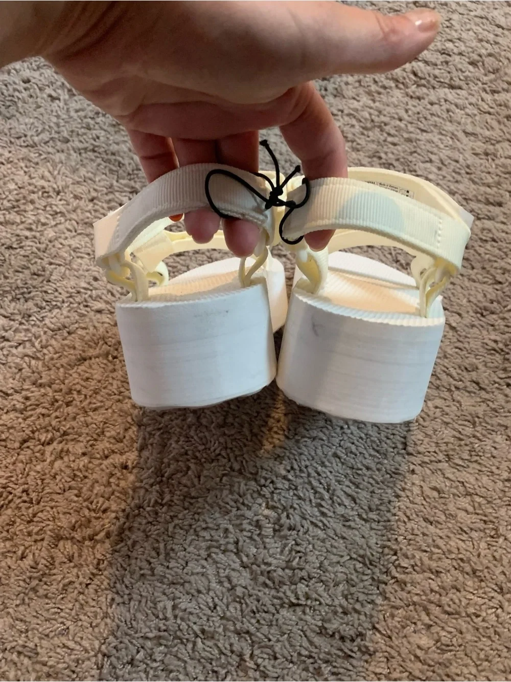 Teva White Platform Universal Sandals